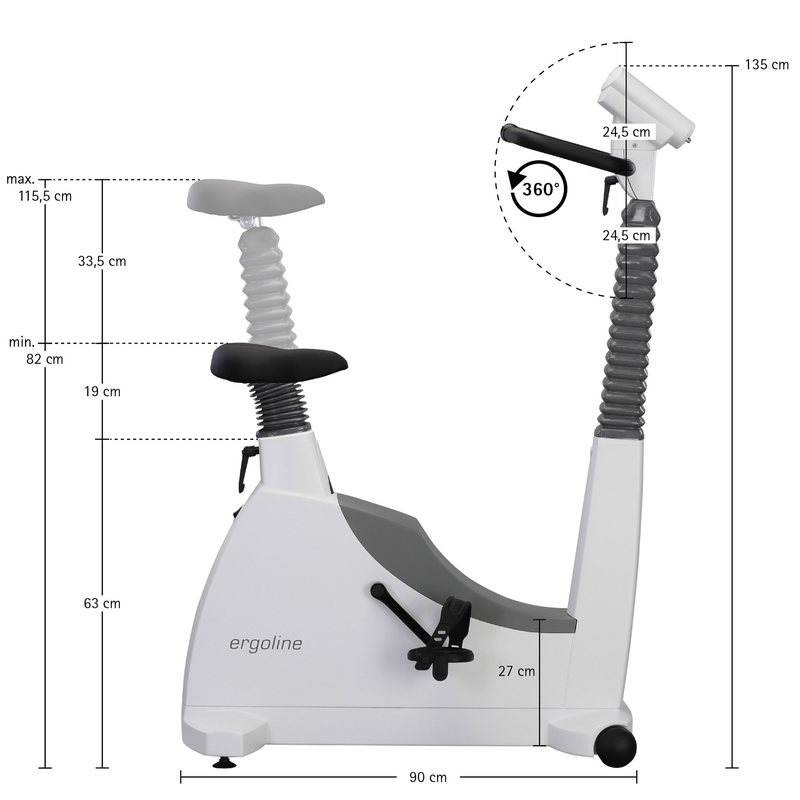 Maßzeichnung ergoselect 100