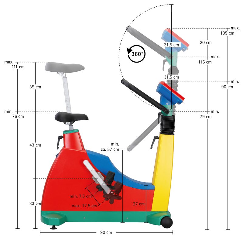 Maßzeichnung ergoselect 150