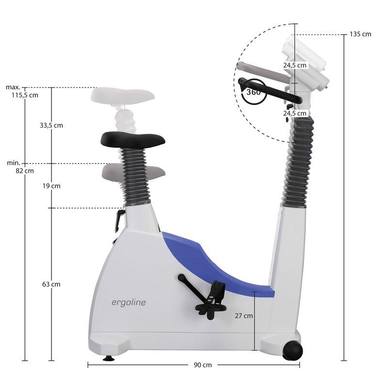 Maßzeichnung ergoselect 200