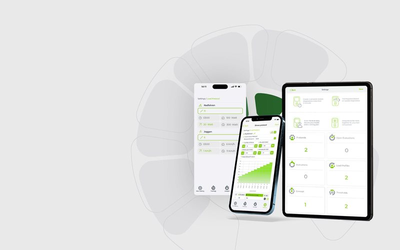 Lactate Express App auf iPhone und iPad mit Laktatkurve