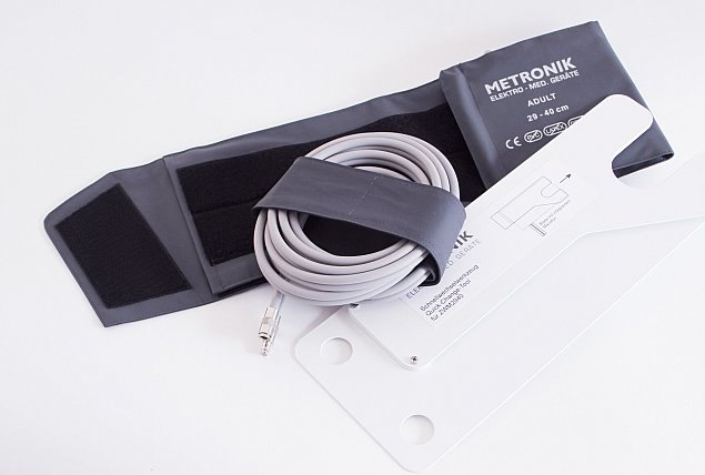 Metronik-Ergometriemanschette Adult 29–40 cm mit Schlauch und Einfädelwerkzeug