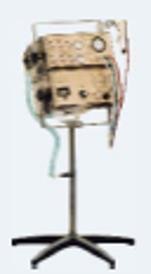 Der pneumatische Jet-Ventilator Bronchotron auf Rollständer