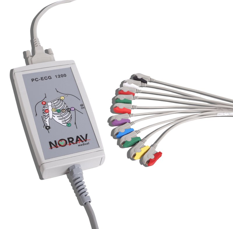 PC-EKG-Modul Norav 1200HR mit Patientenkabel