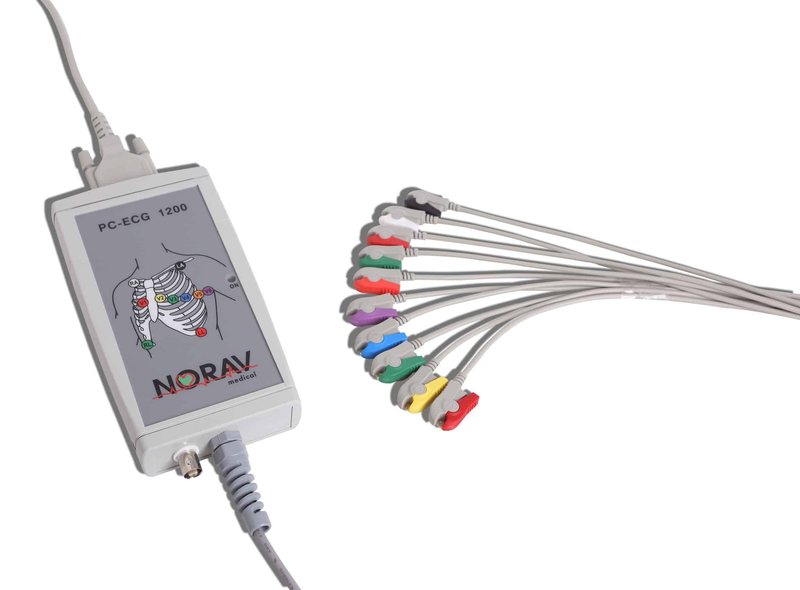 PC-EKG-Modul Norav 1200HR-T mit Patientenkabel