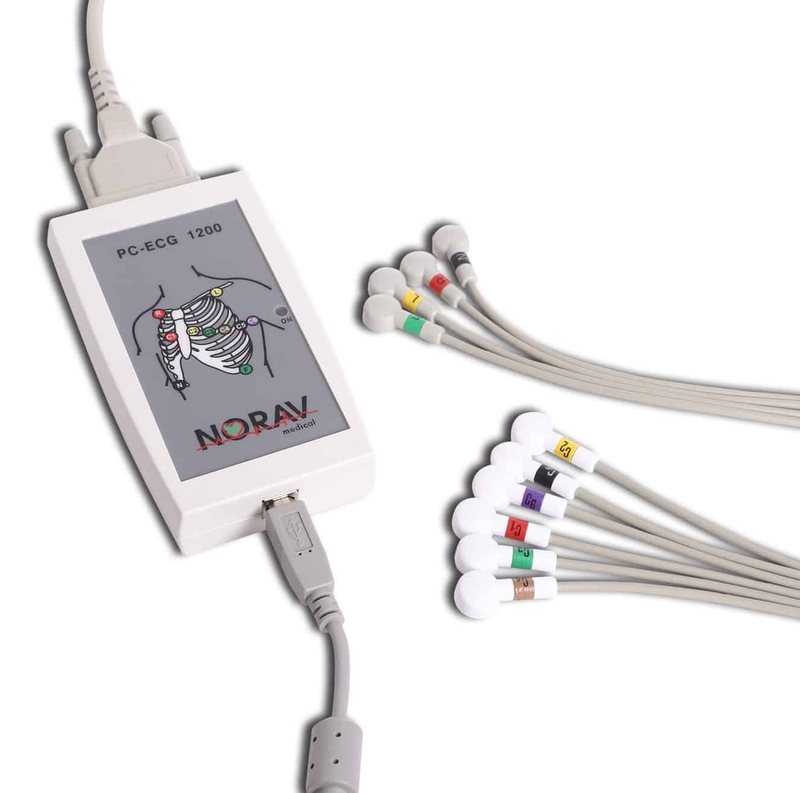 PC-EKG-Modul Norav 1200M mit Patientenkabel