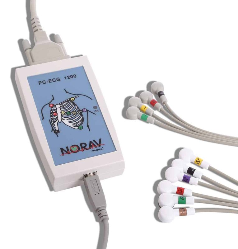 PC-EKG-Modul Norav 1200S mit Patientenkabel