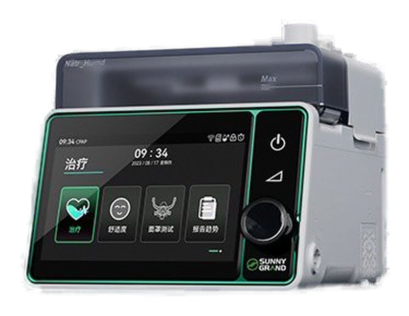 CPAP/APAP-Gerät NatrSleep 20A mit grünem Displayrahmen