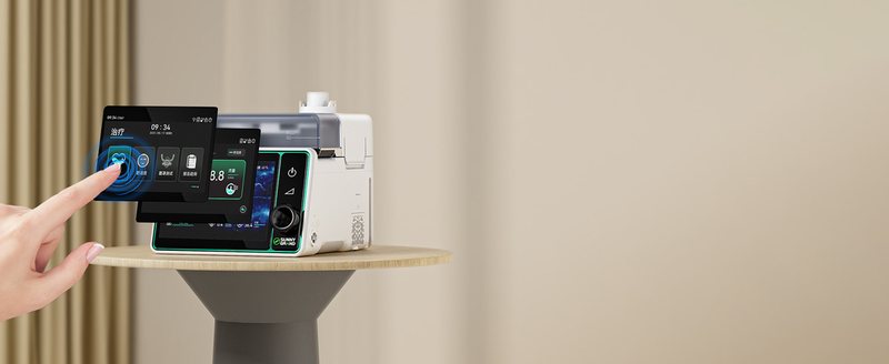 Bedienung des NatrSleep über den Touchscreen